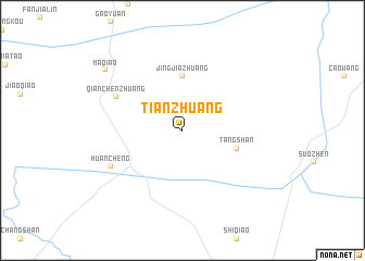 map of Tianzhuang