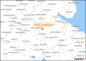 map of Tianzhuang