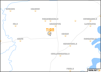 map of Tian