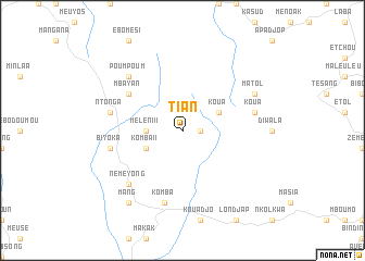 map of Tian