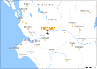 map of Tiaodan