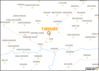 map of Tiaodian
