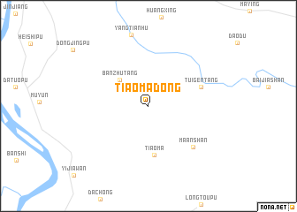 map of Tiaomadong