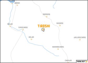 map of Tiaoshi