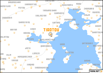 map of Tiaotou