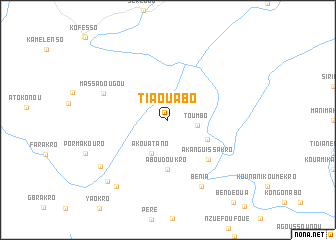 map of Tiaouabo