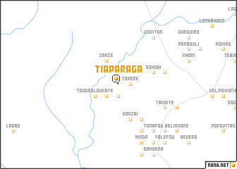 map of Tiaparaga