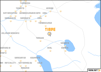map of Tiapé