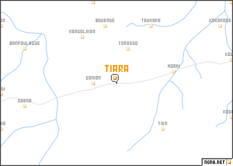 map of Tiara