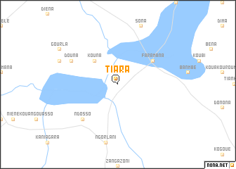 map of Tiara