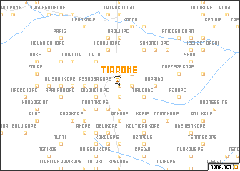 map of Tiaromé