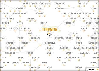 map of Tiavène