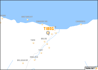 map of Tibag