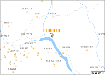 map of Tibaita