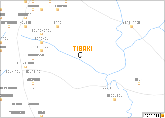 map of Tibaki