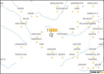 map of Tibak