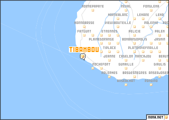 map of Ti Bambou