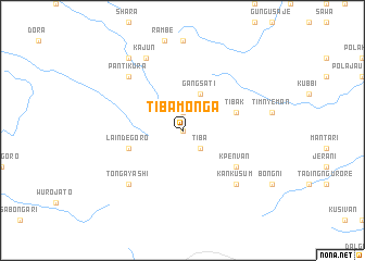 map of Tiba Monga