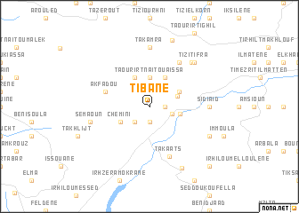 map of Tibane