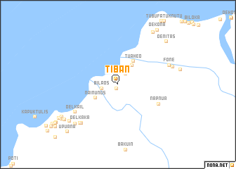 map of Tiban