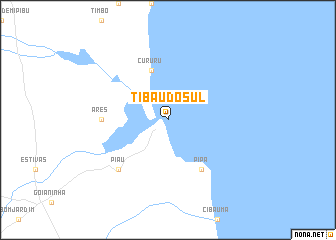 map of Tibaú do Sul