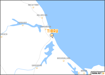 map of Tibau