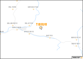 map of Tibava