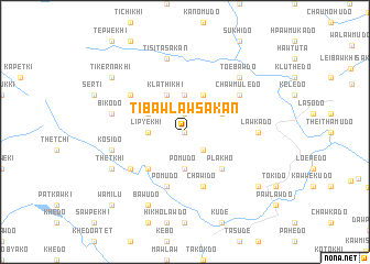 map of Tibawlaw Sakan