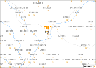 map of Tiba