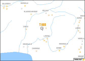 map of Tiba