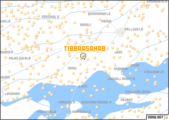 map of Tibba Asahāb