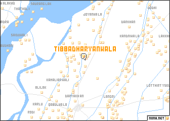 map of Tibba Dharyānwāla