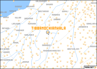 map of Tibba Mochiānwāla