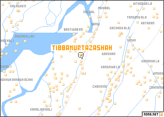 map of Tibba Murtaza Shāh
