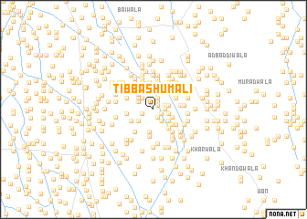 map of Tibba Shumāli