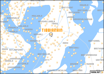 map of Tibbi Arain