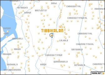 map of Tibbi Kalān