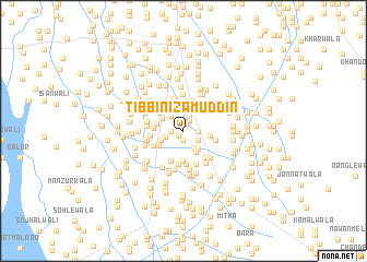 map of Tibbi Nizāmuddīn