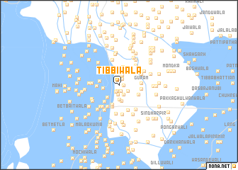 map of Tibbīwāla