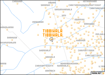 map of Tibbīwāla