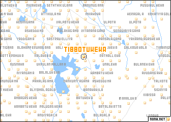 map of Tibbotuwewa