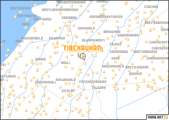 map of Tib Chauhān