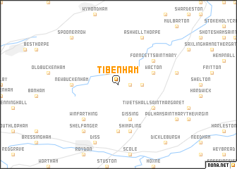 map of Tibenham