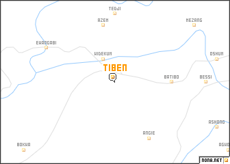 map of Tiben