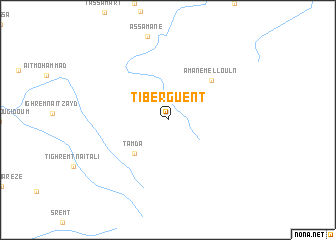 map of Tiberguent