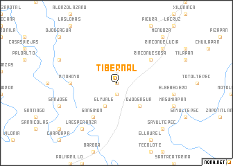 map of Tibernal