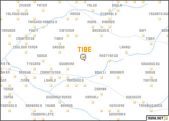 map of Tibé