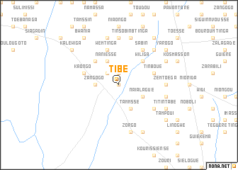 map of Tibé