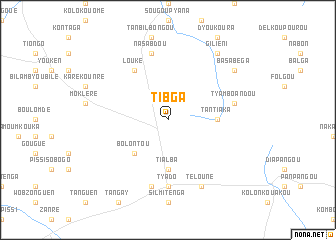 map of Tibga