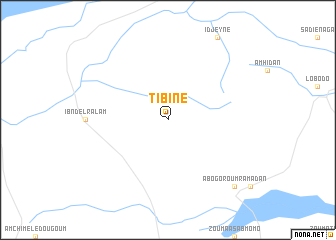 map of Tibiné